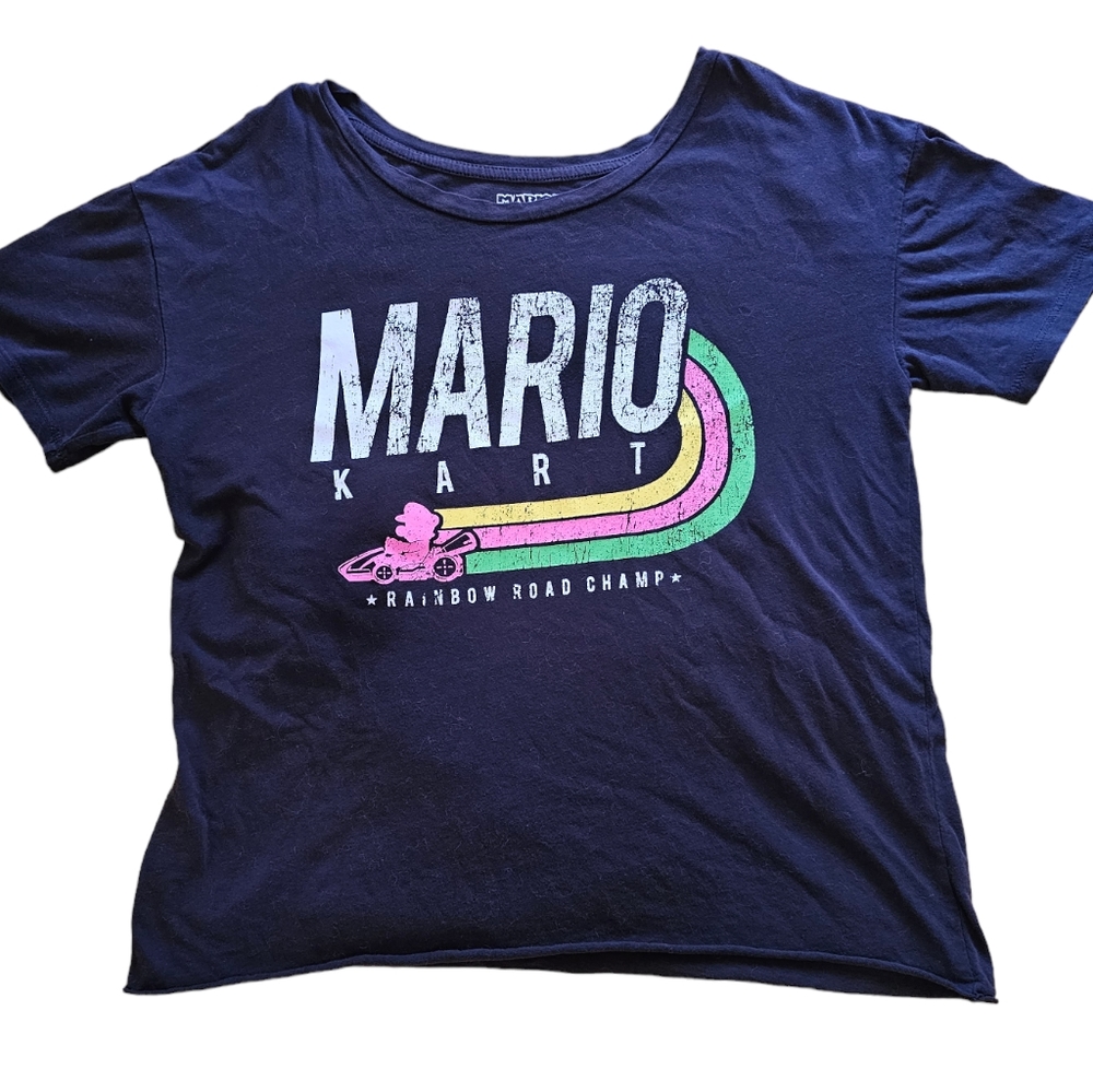 Mario Kart 90s Retro race tee Sz L